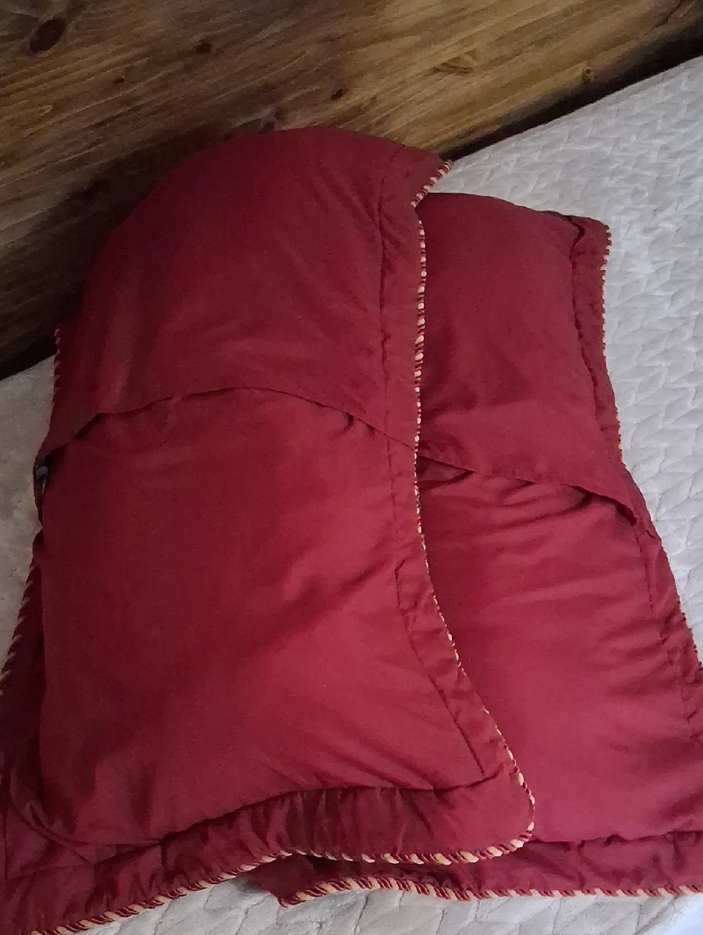Luxury Brocade King Size Pillow Shams - Pair In Burgandy And Gold 40